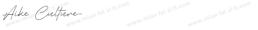 Aike Culture字体转换